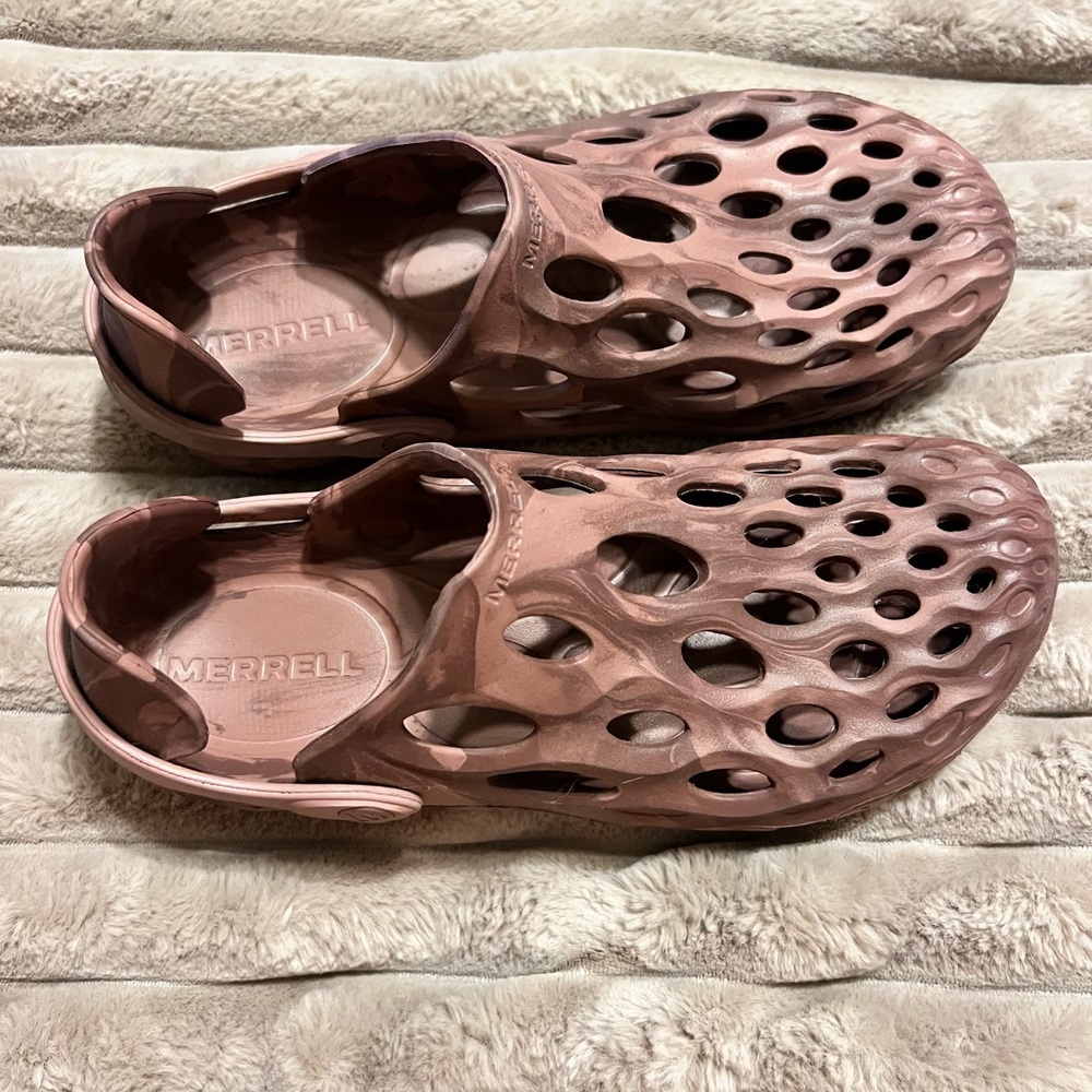 Merrell Tan Cut-Out Slip-On Shoes